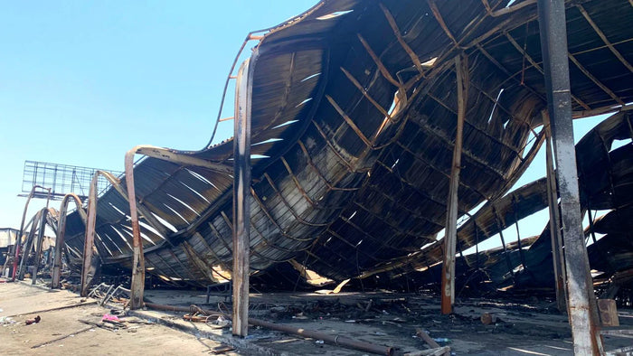 What if the devastated market area had been built using timber?