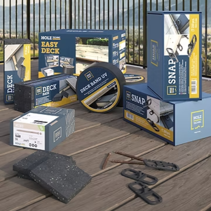 Screws and connectors for decks