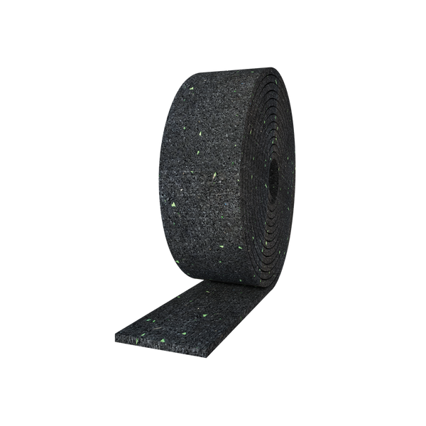 Resilient granular rubber soundproofing — Rothoblaas Granulo Stripe