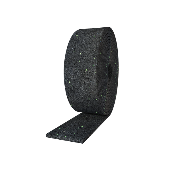 Resilient granular rubber soundproofing — Rothoblaas Granulo Stripe