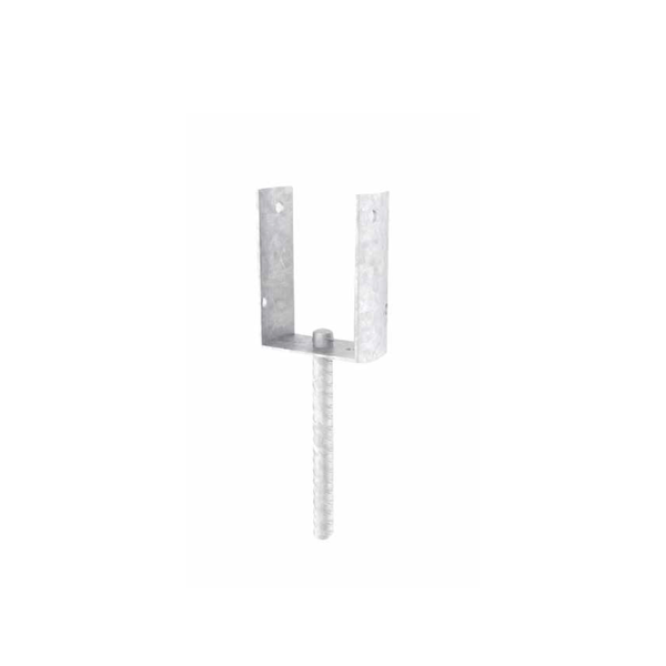 U-shaped post base for concrete — Rothoblaas round columns — M51