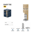 Concealed "T" shaped post base kit — Rothoblaas Easy Tie — view 3
