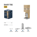Concealed "T" shaped post base kit — Rothoblaas Easy Tie — view 4