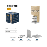 Concealed "T" shaped post base kit — Rothoblaas Easy Tie — view 5