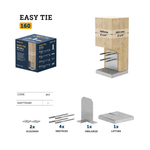Concealed "T" shaped post base kit — Rothoblaas Easy Tie — view 6