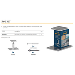 Adjustable post base kit with fasteners — Rothoblaas R60 Kit — view 3