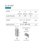 Rothoblaas CLIK KIT · Timber connector kit, screws included, view 7