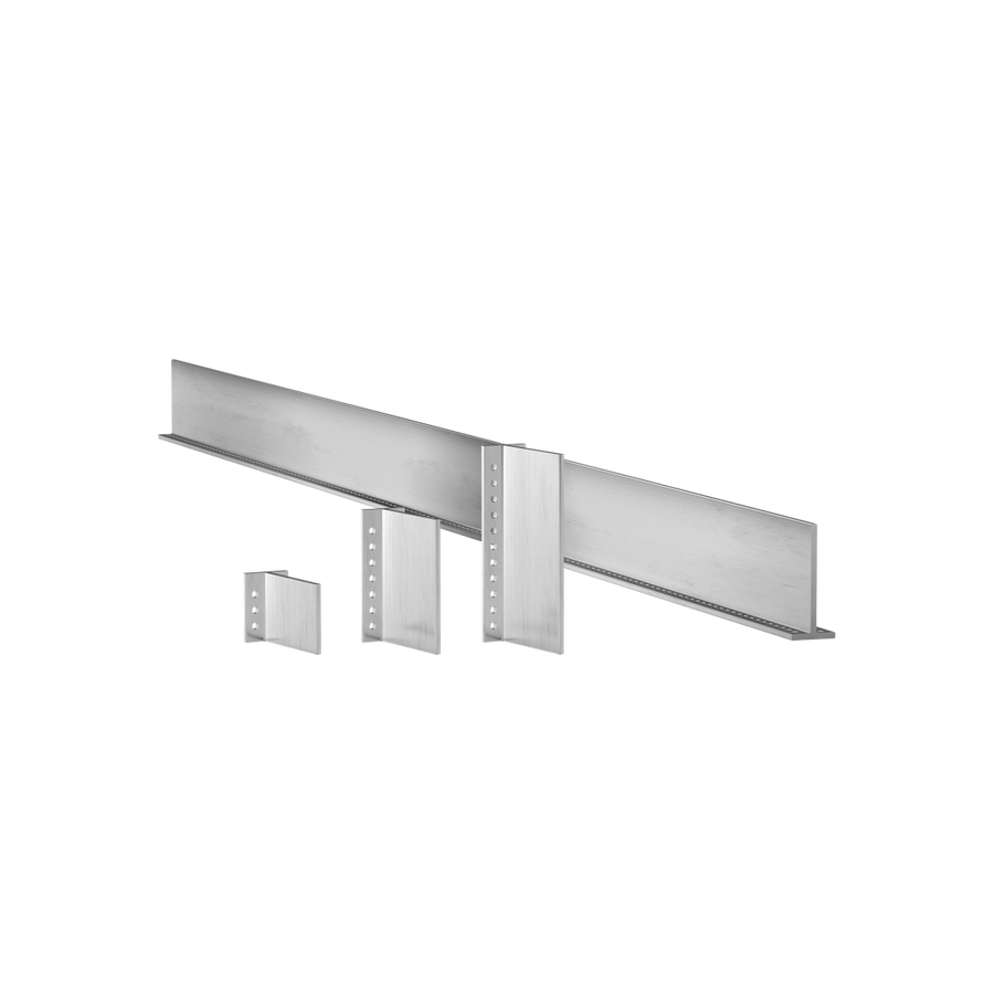 Slim concealed beam connector — Rothoblaas ALUMINI