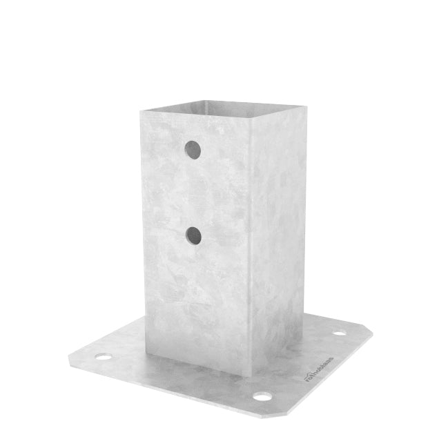 Square sleeve post base — Rothoblaas F10 — view 2