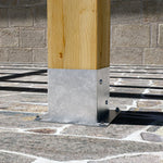 Heavy-duty square sleeve post base — Rothoblaas F50