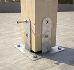 Post base with flanges — Rothoblaas F51