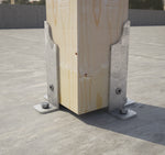 Double post base with external wings — Rothoblaas FD60