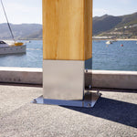 Stainless steel square sleeve post base — Rothoblaas FI10 / FI50 — view 2