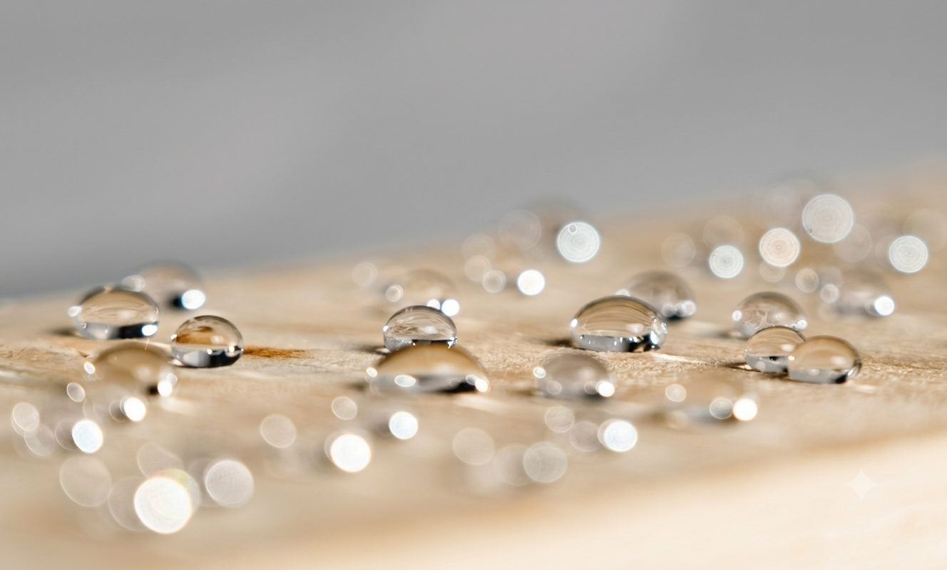 Nanoskin protective coating being applied to a timber surface