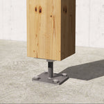Adjustable post base with square base — Rothoblaas R40 S