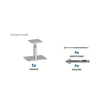 Adjustable post base kit with fasteners — Rothoblaas R60 Kit — view 6