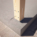 Post base with internal core for concrete — Rothoblaas M60 — view 2