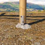 U-shaped post base for concrete — Rothoblaas round columns — M51 — view 2
