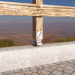 U-shaped post base for concrete — Rothoblaas M50