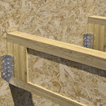 Metal beam hanger with external wings — Rothoblaas BSA — view 3