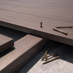 Rothoblaas KKZ A2 screws used in outdoor hardwood decking