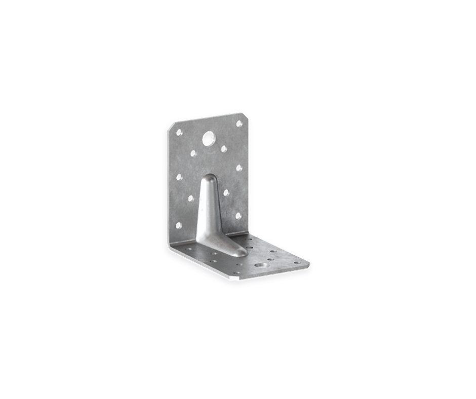 HT90 Reinforced Angle Bracket Zinc-Plated 65x90x2.5mm